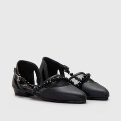 Adorable Projects Official Flat shoes 35 / Black Malefaka Flat Shoes Black