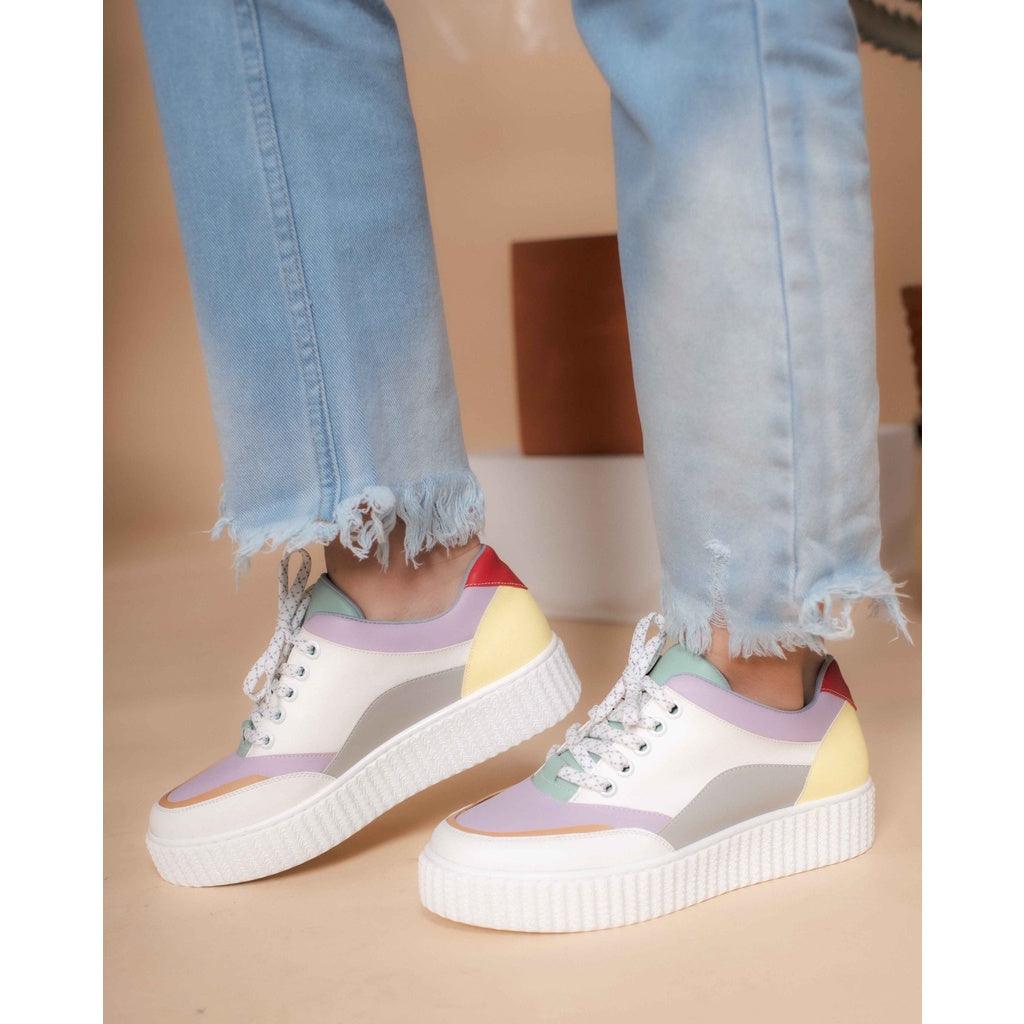 Adorable Projects-Dev Sneakers 35 / Colorblock Medalion Colorblock Sneakers