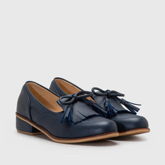 Adorable Projects-Dev Mini Heels 35 / Navy Bolivia Loafer Navy