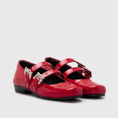 Adorable Projects Official Flat shoes 35 / Red Baleva Flat Shoes Red