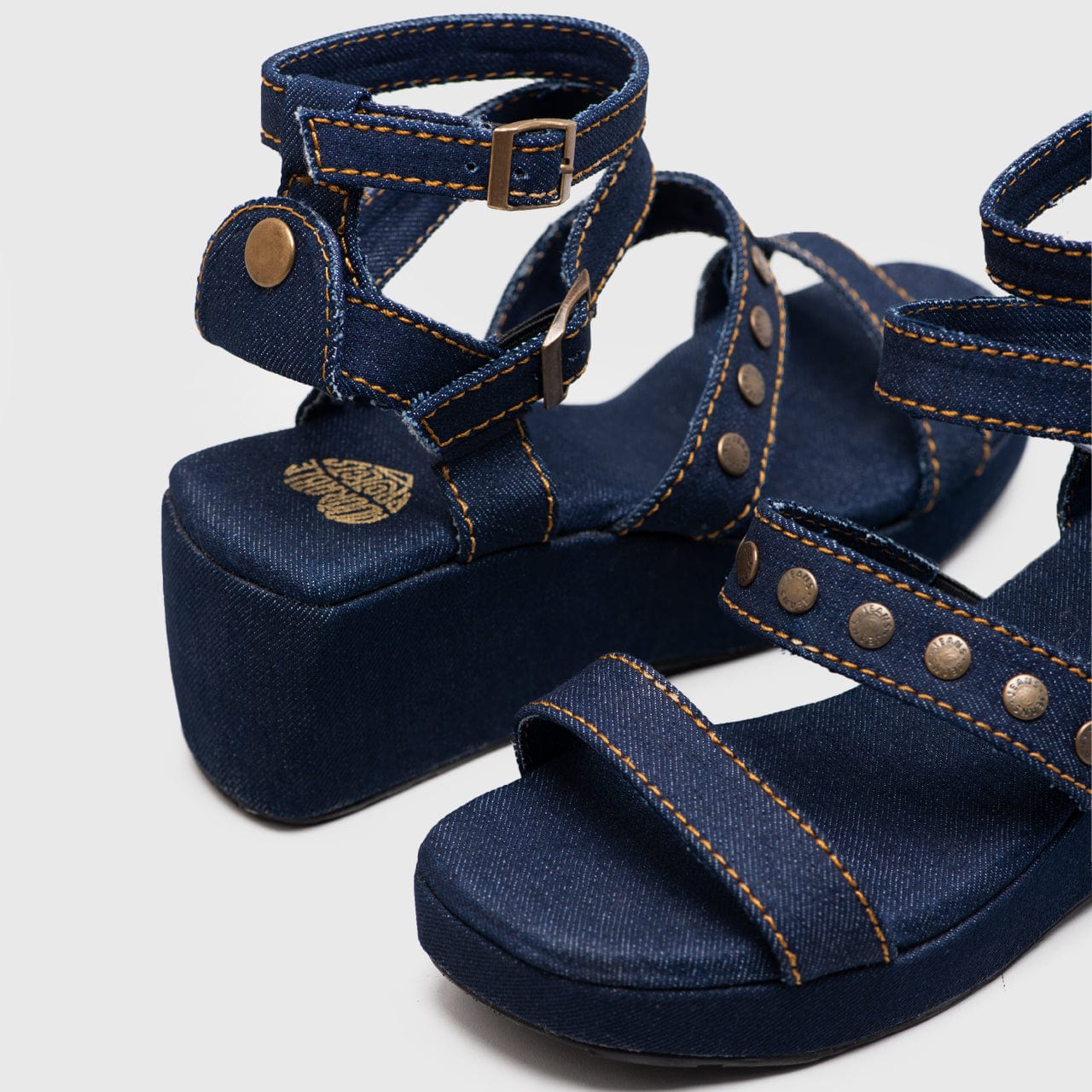 Adorable Projects Official Adorableprojects - Amaya Wedges Denim - Sandal Wanita