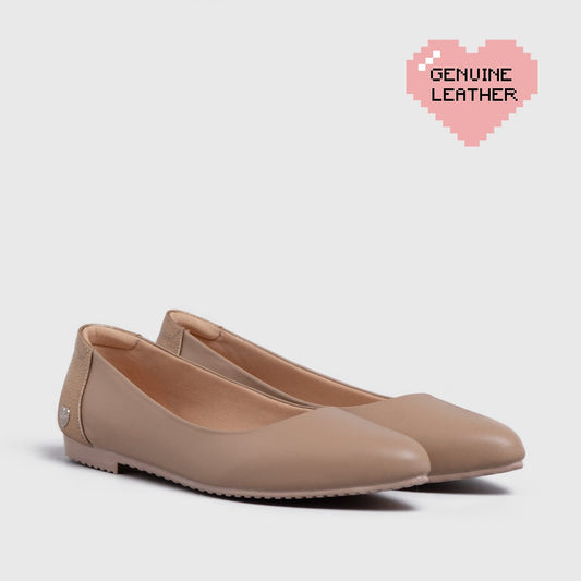 Adorable Projects Official Adorableprojects - Ariella Flat Shoes Genuine Leather Cuban Sand