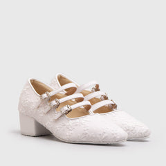 Adorable Projects Official Adorableprojects - Delona Heels White - Sepatu Heels
