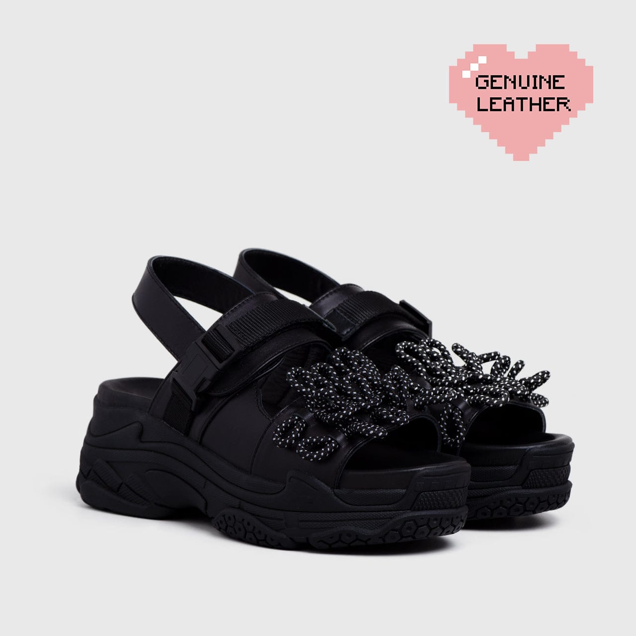 Adorable Projects Official Adorableprojects - Dooriya Sandals Genuine Leather Black