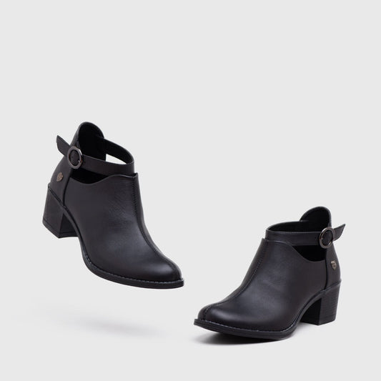 Adorable Projects Official Adorableprojects - Lodka Boots Heels Genuine Leather Black