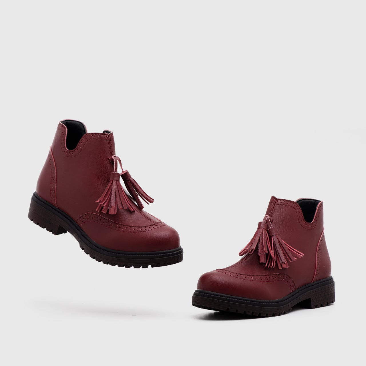 Adorable Projects Official Adorableprojects - Lorenza Boots Maroon - Sepatu Boots