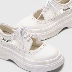 Adorable Projects Official Adorableprojects - Luciella Platform White - Sepatu Oxford