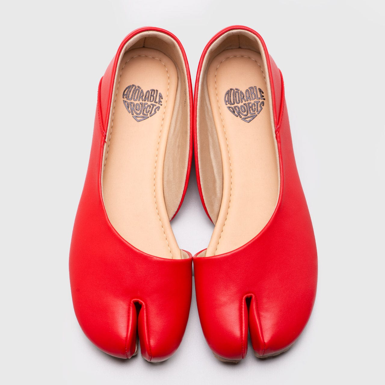 Adorable Projects Official Adorableprojects - Lulula Flat Shoes Red - Sepatu Tabi