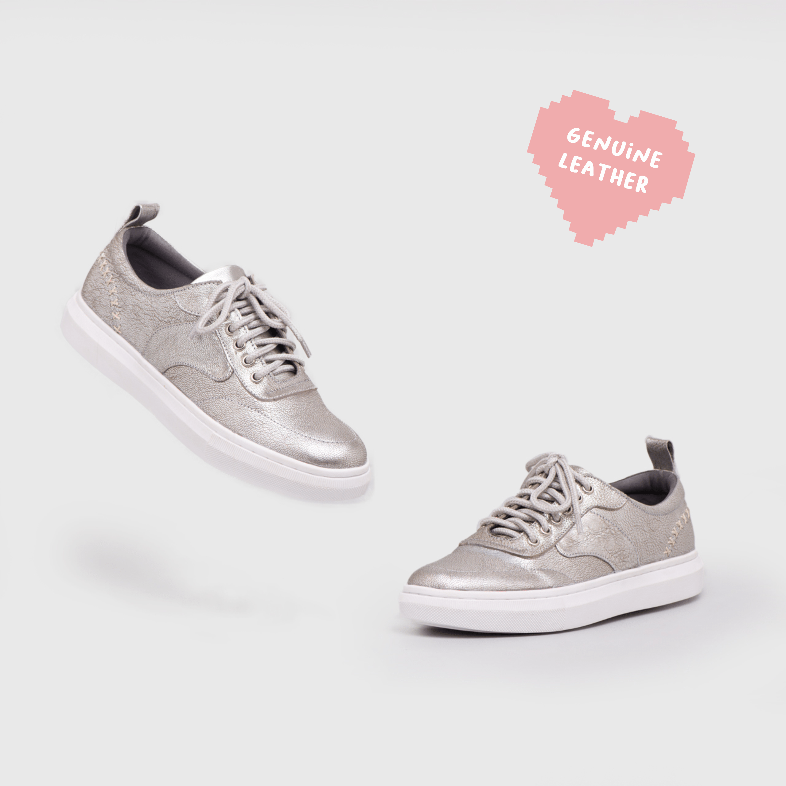 Adorable Projects Official Adorableprojects - Radinka Sneakers Genuine Leather Silver