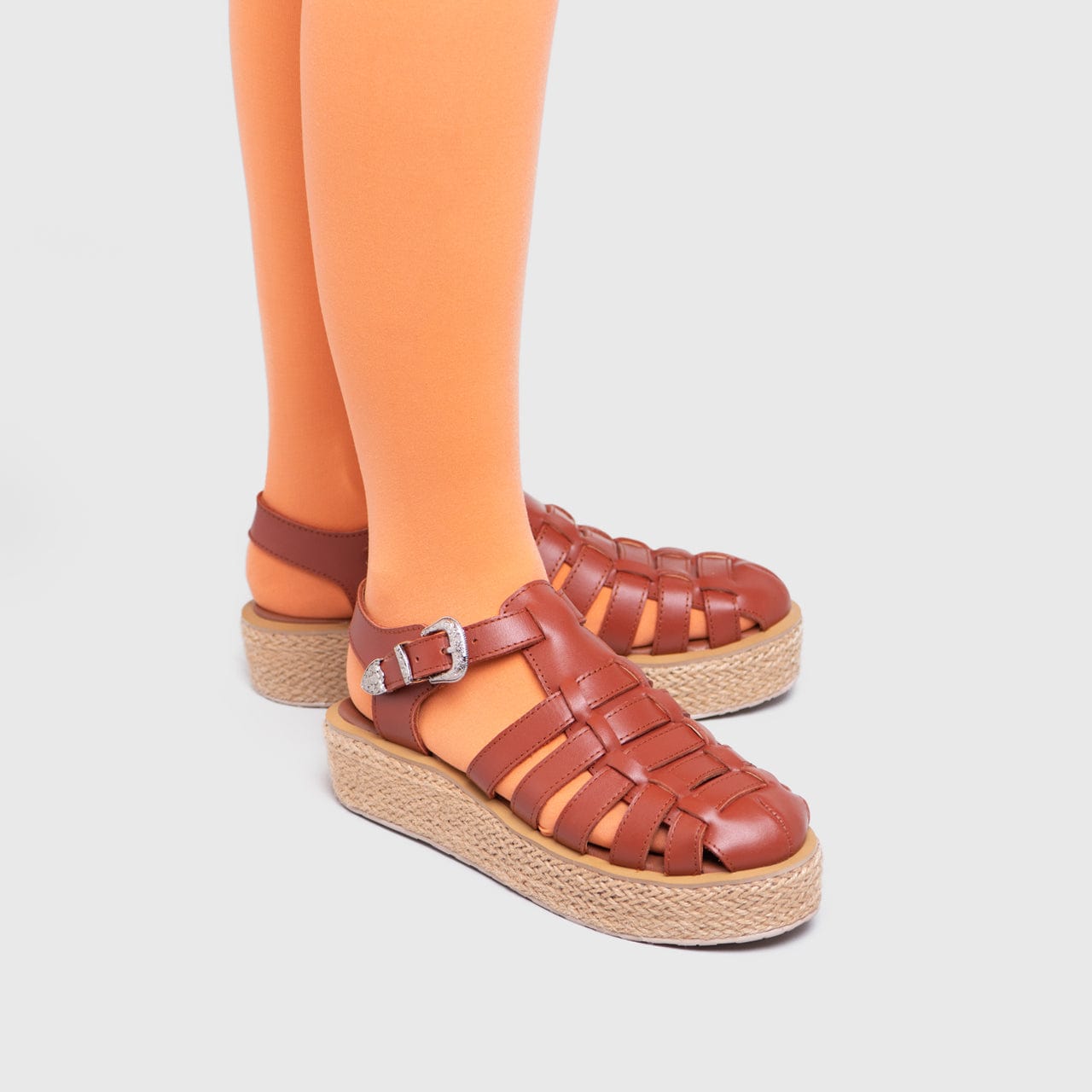 Adorable Projects Official Adorableprojects - Rendeveous Platform Genuine Leather Terracotta
