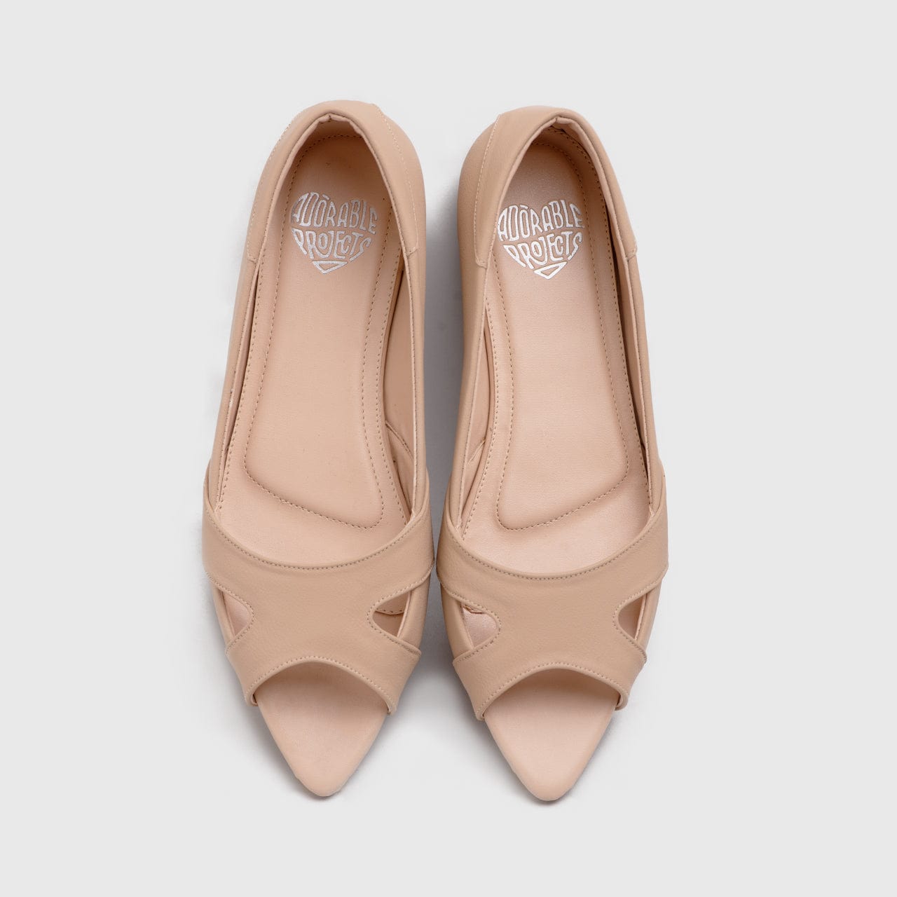 Adorable Projects Official Adorableprojects - Syabira Flat Shoes Nude - Sepatu Flat