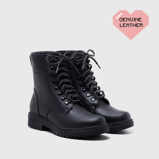 Adorable Projects Official Adorableprojects - Wickle Boots Genuine Leather Black