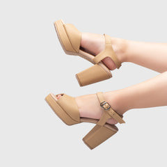 Adorable Projects Official Adorableprojects - Zoelle Heels Nude - Sepatu Heels