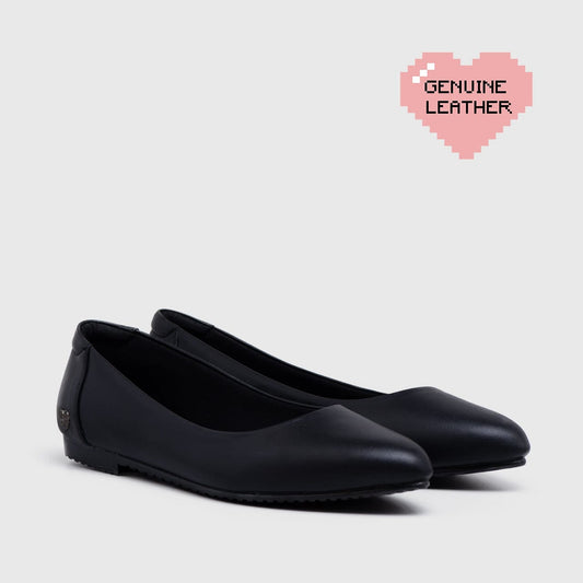 Adorable Projects Official Ariella Flat Shoes Genuine Leather Black
