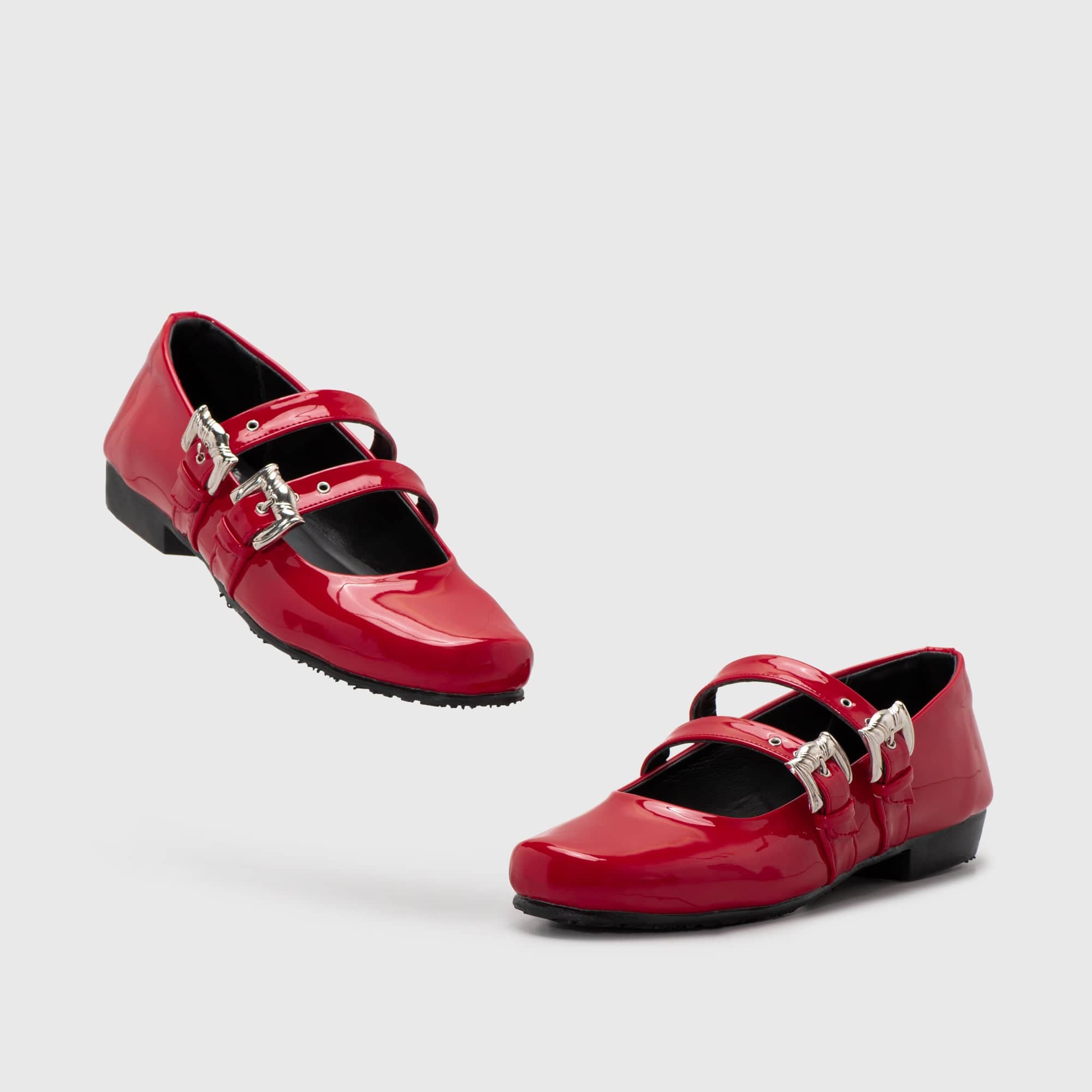 Adorable Projects Official Flat shoes Baleva Flat Shoes Red