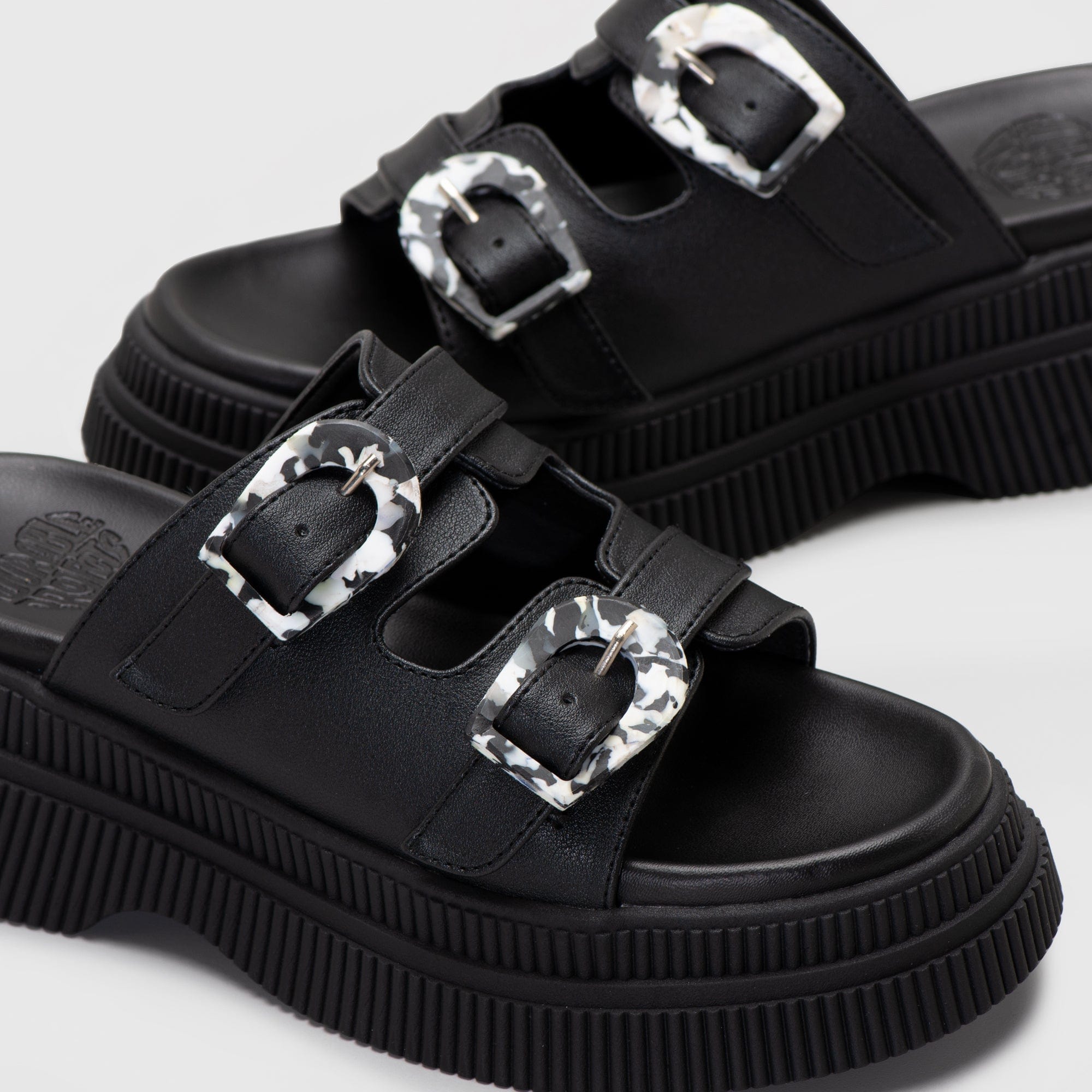 Adorable Projects Official Caleste Sandals Black