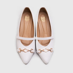 Adorable Projects Official Clarisha Heels White