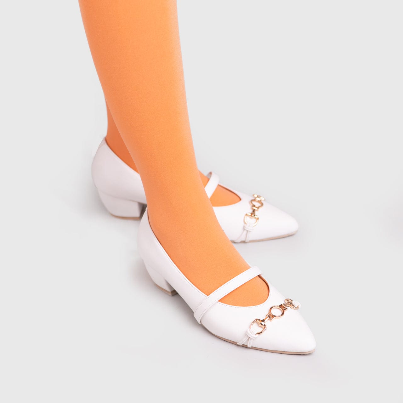 Adorable Projects Official Clarisha Heels White