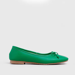 Adorable Projects Official Dilwyn Flat Shoes Green