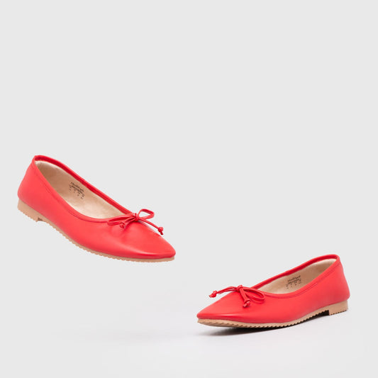 Adorable Projects Official Dilwyn Flat Shoes Red