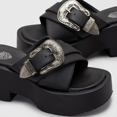 Adorable Projects Official Fayola Wedges Black