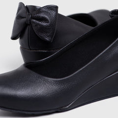 Adorable Projects Official Galitzi Mini Wedges Genuine Leather Black