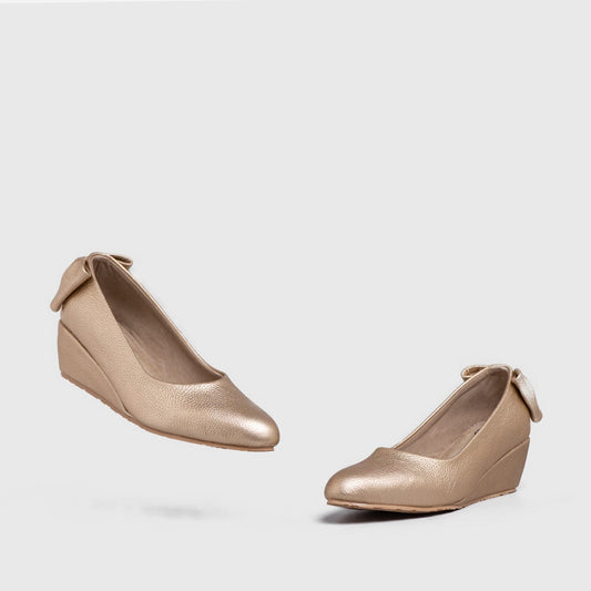 Adorable Projects Official Galitzi Mini Wedges Genuine Leather Gold