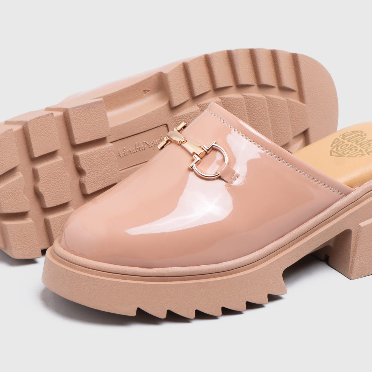 Adorable Projects Official Gamila Sandals Patent Nude