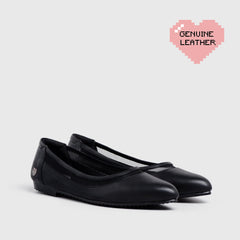 Adorable Projects Official Hushfire Flat Shoes Genuine Leather Black