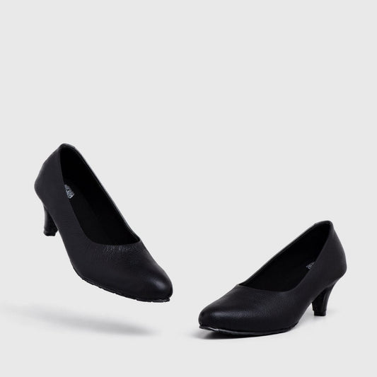 Adorable Projects Official Jenewa Heels Genuine Leather Black