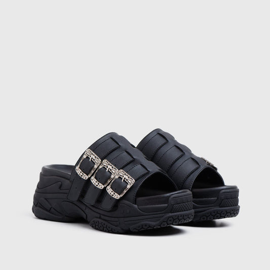Adorable Projects Official Sandals Kunari Sandals Black