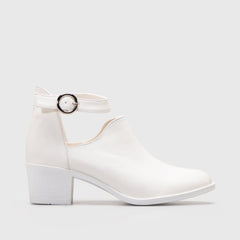Adorable Projects Official Boots Lodka Boots White Heels