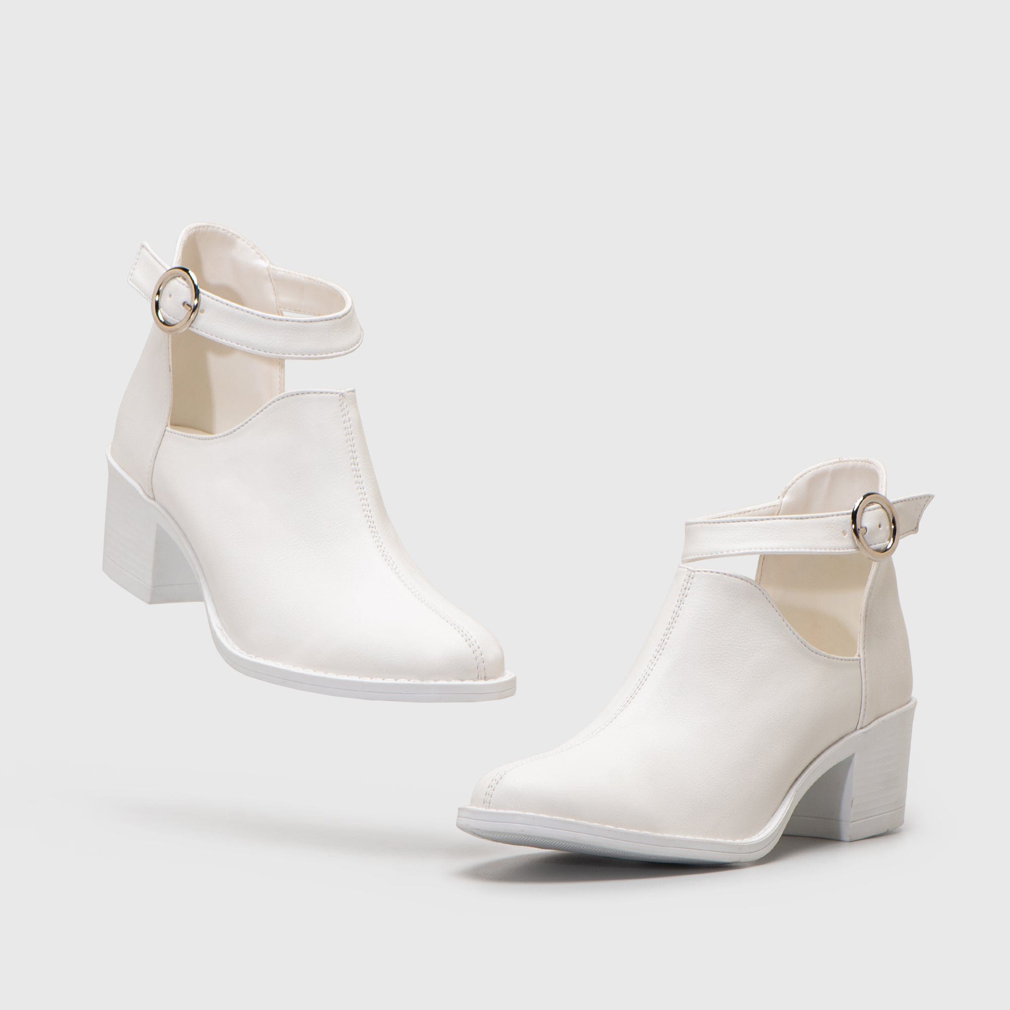 Adorable Projects Official Boots Lodka Boots White Heels