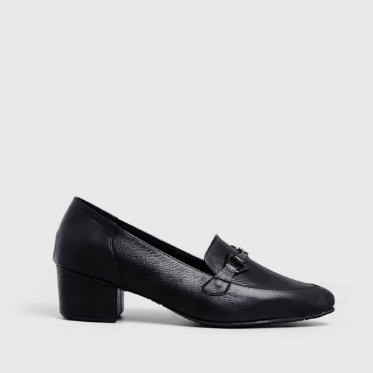 Adorable Projects Official Mulligan Heels Genuine Leather Black