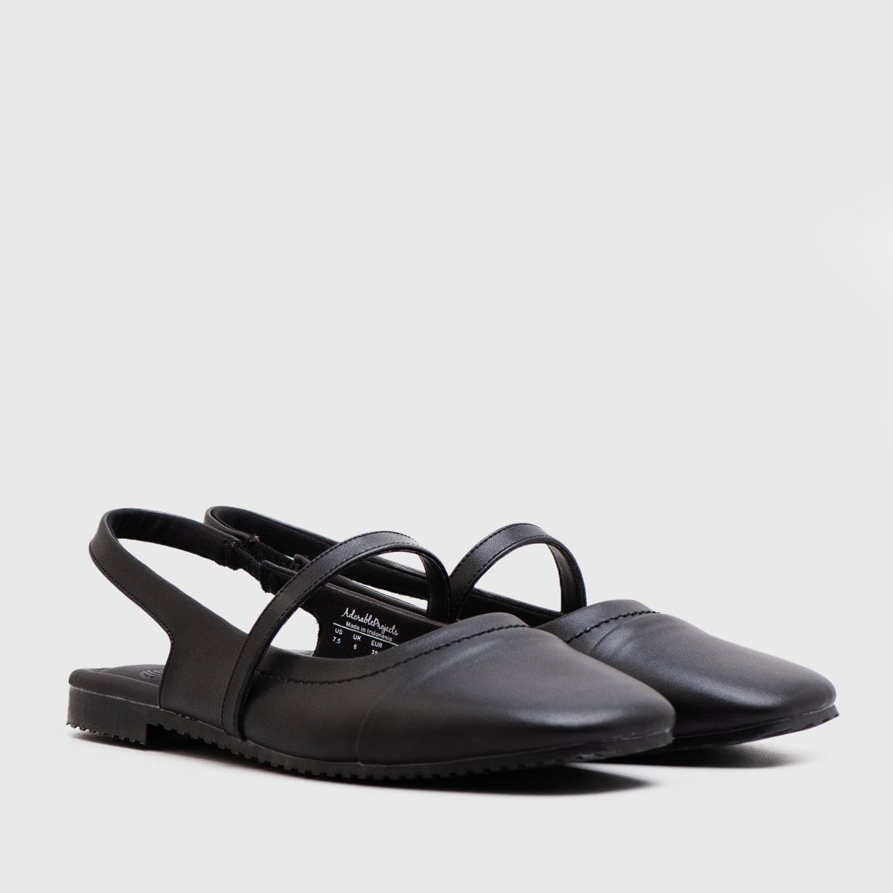 Adorable Projects Official Prilla Flat Shoes Black