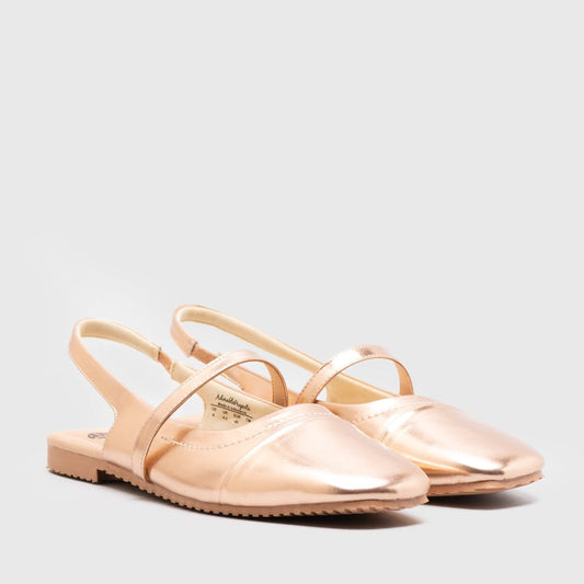 Adorable Projects Official Prilla Flat Shoes Rose Gold
