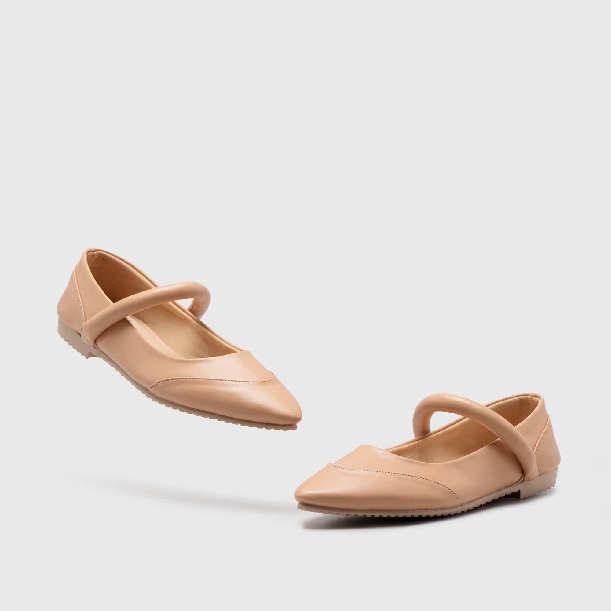 Adorable Projects Official Ballet Flatshoes Tiana Flat Shoes Nude