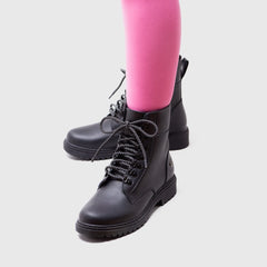 Adorable Projects Official Wickle Boots Genuine Leather Black