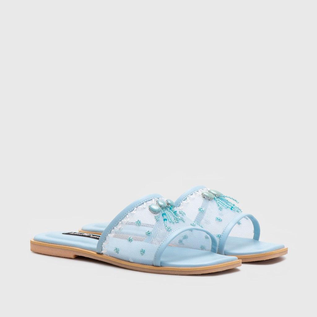 Adorable Projects-Dev Sandals 35 / Blue Zoey Embellishment Sandal Blue