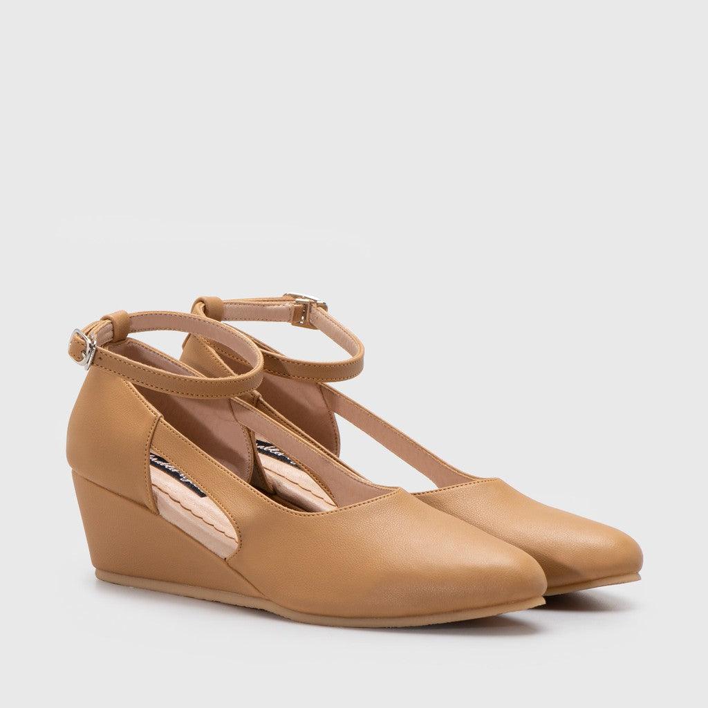 Adorable Projects-Dev Wedges 35 / Camel Inerys Mini Wedges Camel