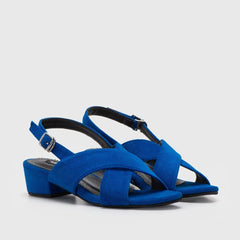 Adorable Projects-Dev Mini Heels 35 / Electric Blue Trinity Mini Heels Electric Blue