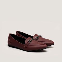 Adorable Projects-Dev Flat shoes 35 / Maroon Mandy Point Flat Shoes Maroon