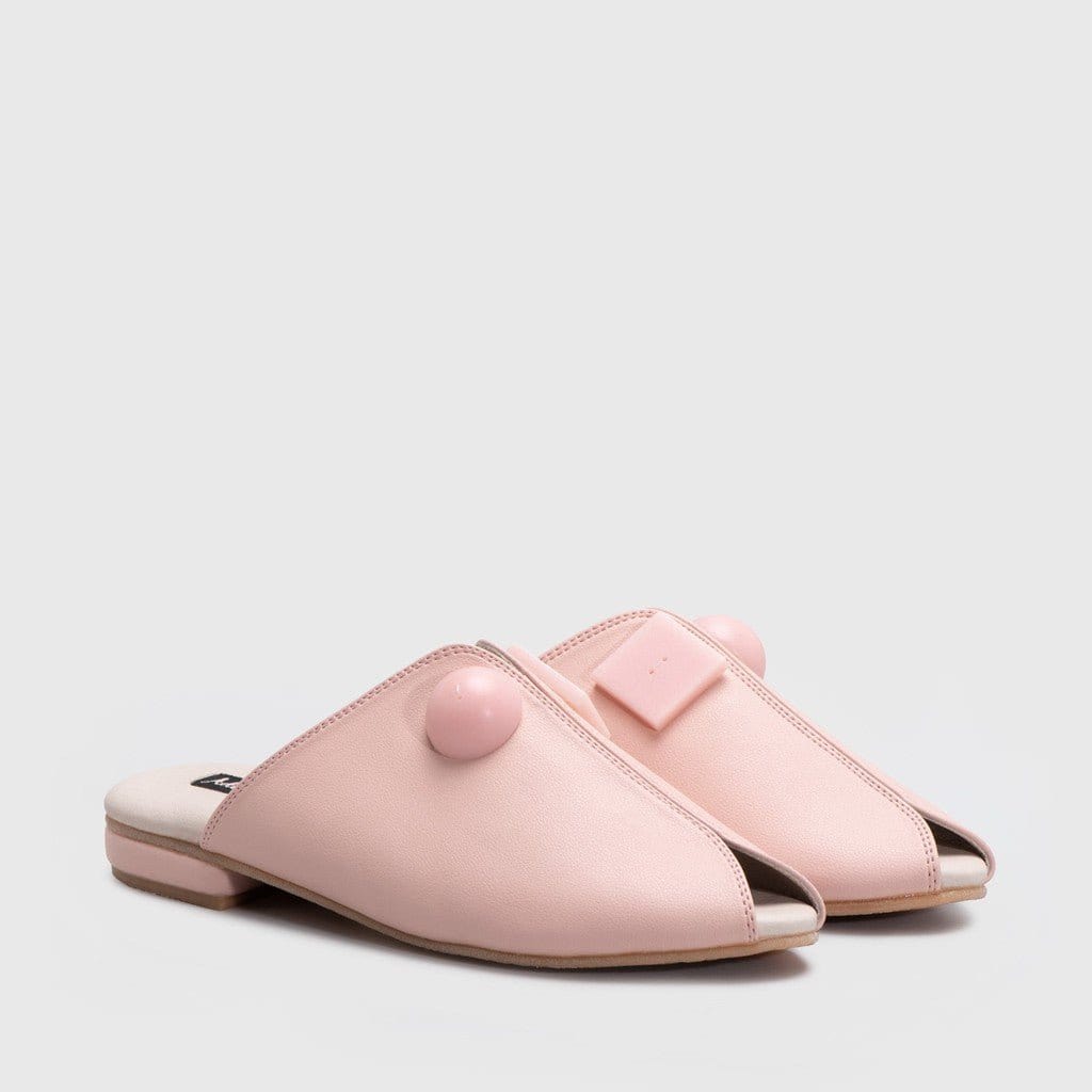 Adorable Projects Official Mules 35 / Pink Geometric Mules Pink