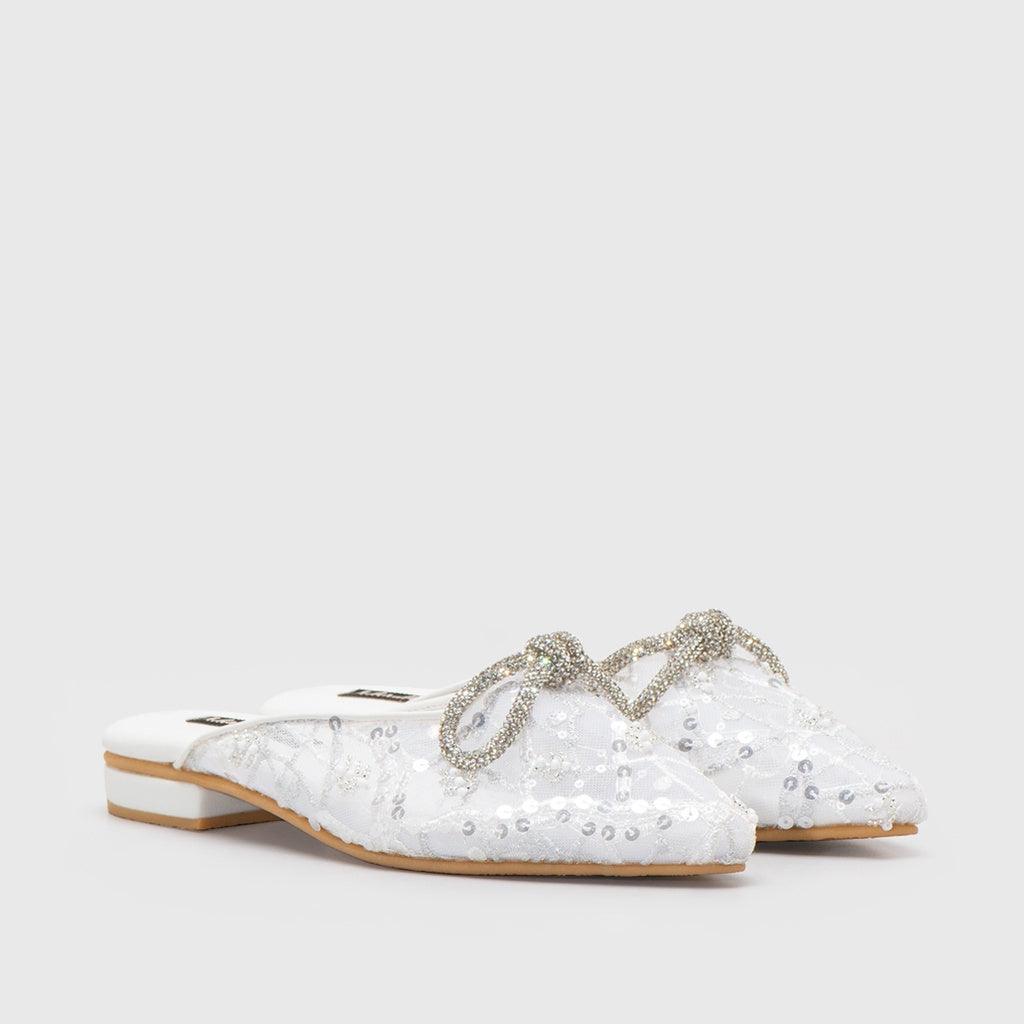 Adorable Projects Mules 35 / White Etienne Mules White