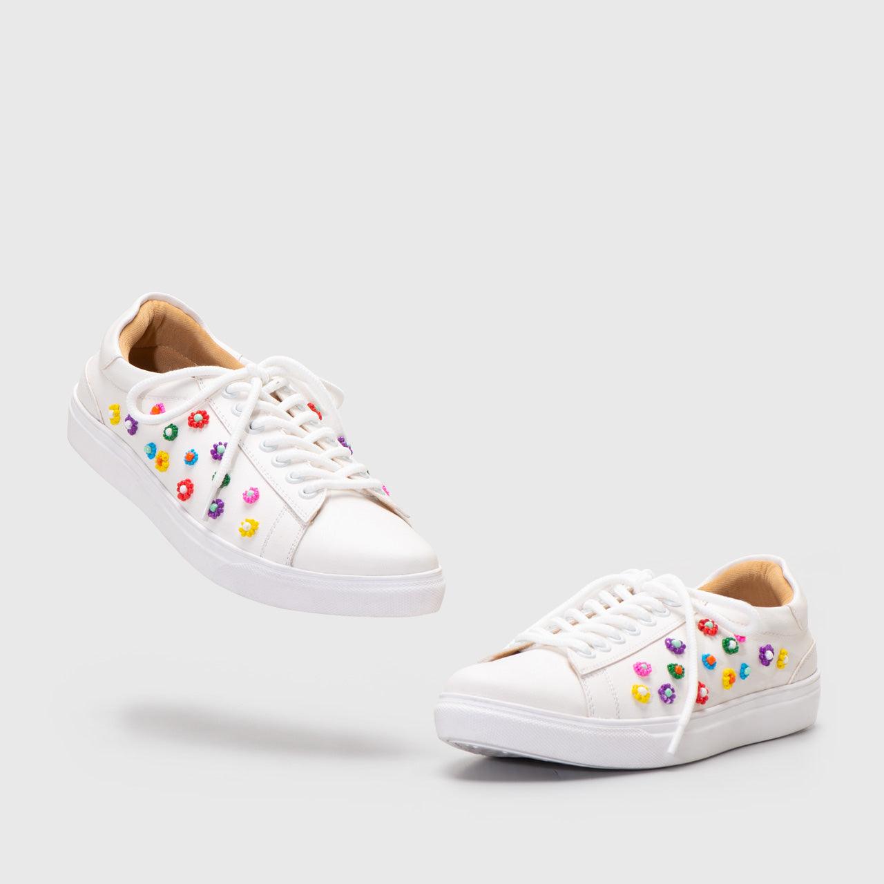 Adorable Projects-Dev Sneakers 35 / White Milcah Sneakers Embellishment White