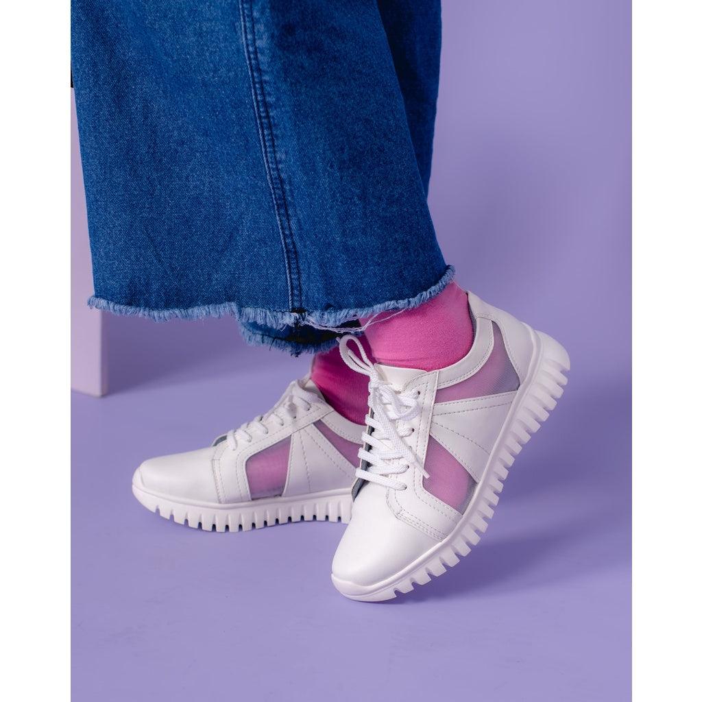 Adorable Projects-Dev Sneakers 35 / White Zerina White Sneakers