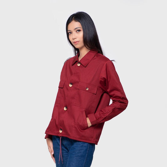 Adorable Projects Outerwear Aemilia Jacket Maroon