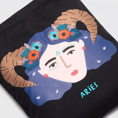 Adorable Projects-Dev Tote Bag Aries Tote Bag Black