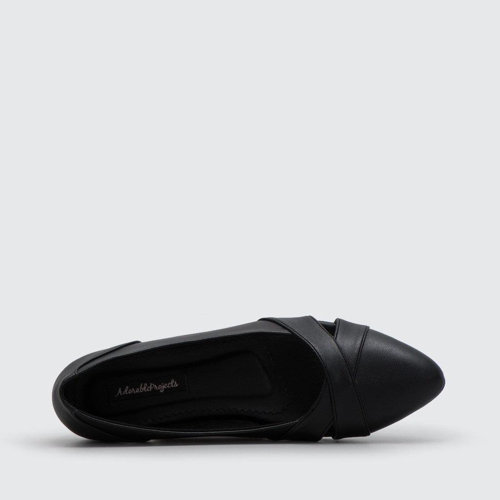 Adorable Projects-Dev Flat shoes Ascot Flat Shoes Black