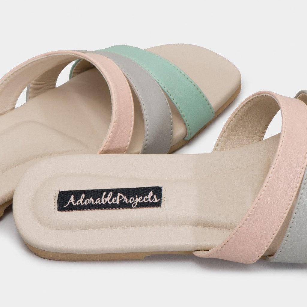 Adorable Projects Sandals Candy Sandals Colorblock